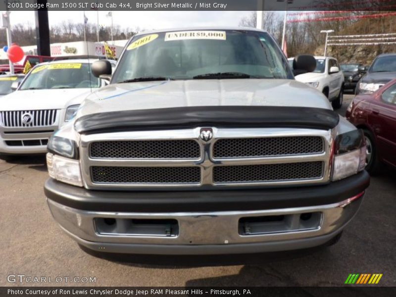 Bright Silver Metallic / Mist Gray 2001 Dodge Ram 1500 SLT Club Cab 4x4