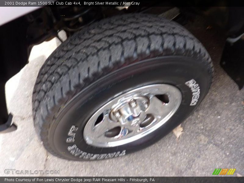 Bright Silver Metallic / Mist Gray 2001 Dodge Ram 1500 SLT Club Cab 4x4