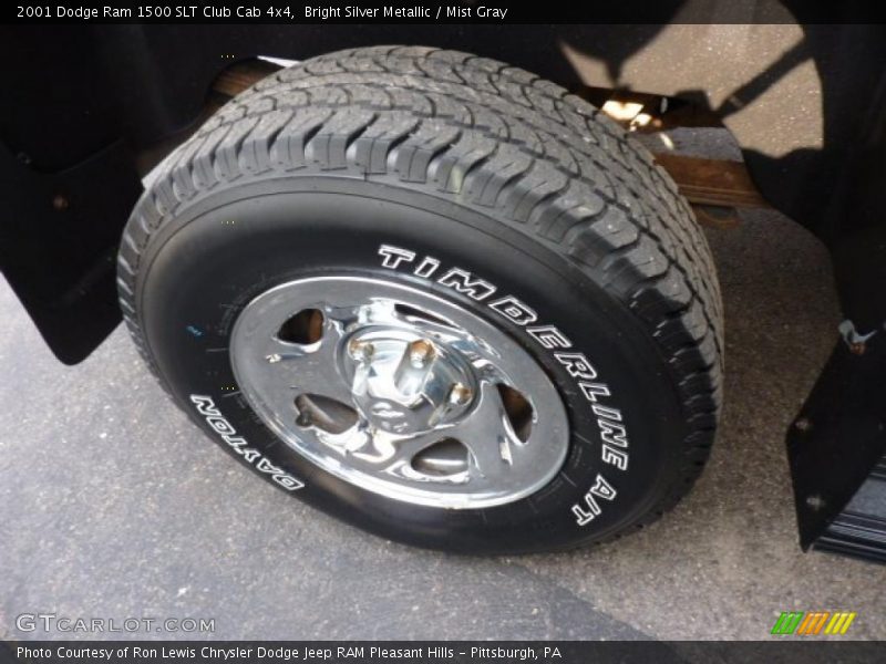 Bright Silver Metallic / Mist Gray 2001 Dodge Ram 1500 SLT Club Cab 4x4