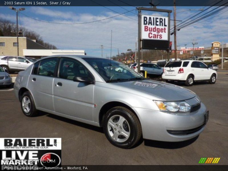 Silver / Gray 2003 Saturn ION 1 Sedan