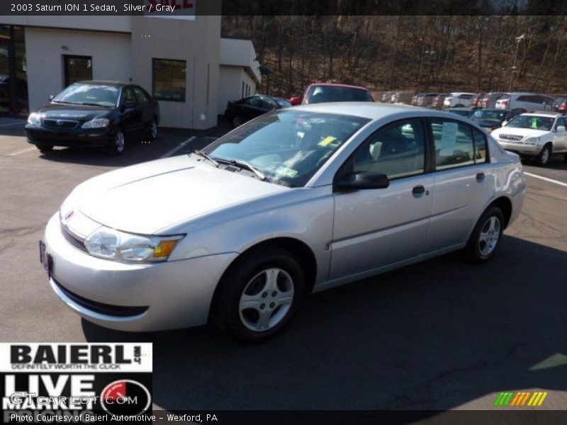 Silver / Gray 2003 Saturn ION 1 Sedan