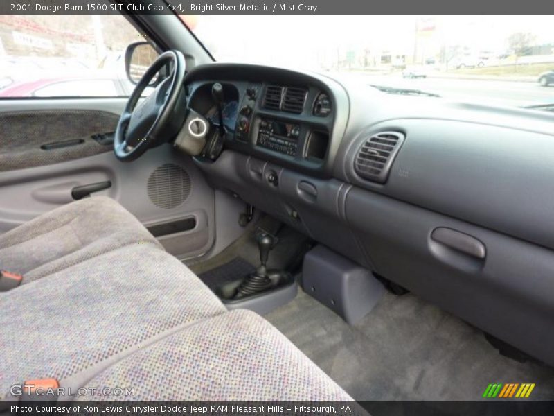 Bright Silver Metallic / Mist Gray 2001 Dodge Ram 1500 SLT Club Cab 4x4