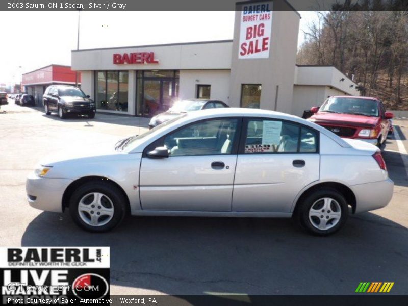 Silver / Gray 2003 Saturn ION 1 Sedan