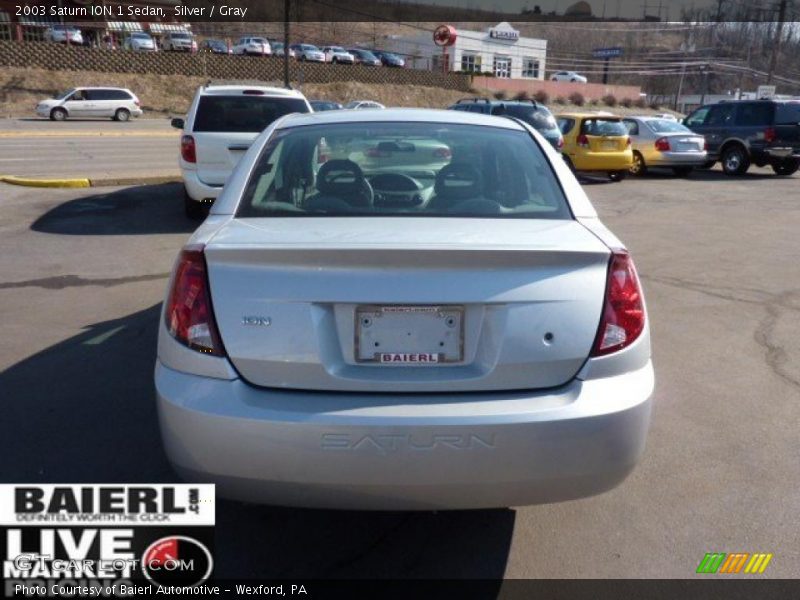 Silver / Gray 2003 Saturn ION 1 Sedan