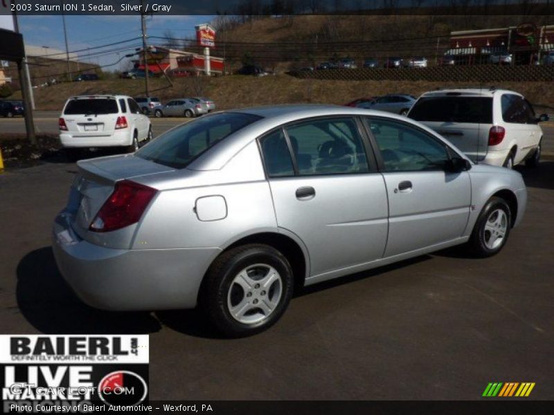 Silver / Gray 2003 Saturn ION 1 Sedan