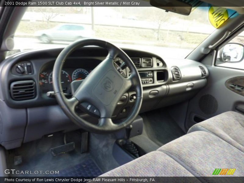 Mist Gray Interior - 2001 Ram 1500 SLT Club Cab 4x4 
