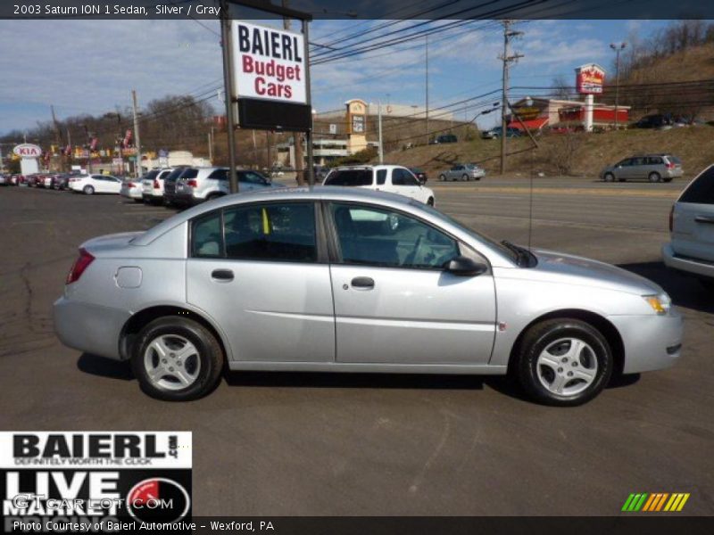 Silver / Gray 2003 Saturn ION 1 Sedan
