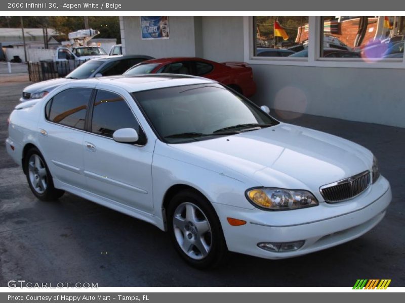 Aspen White / Beige 2000 Infiniti I 30