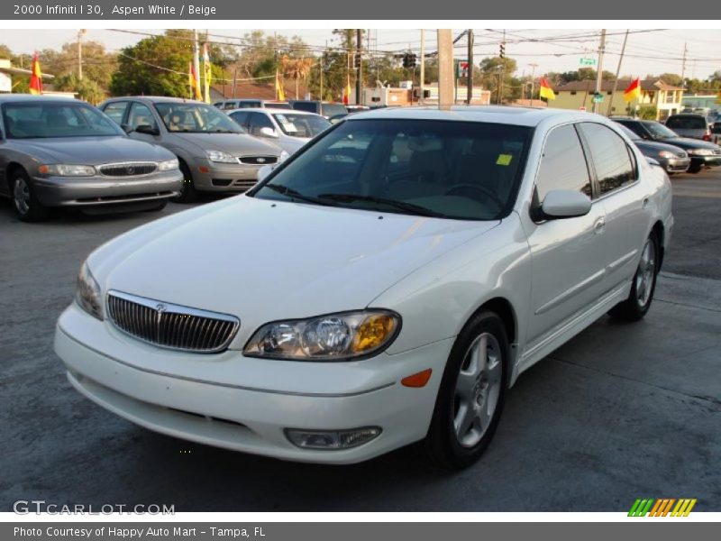 Aspen White / Beige 2000 Infiniti I 30