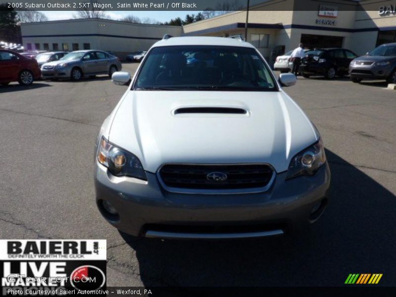 Satin White Pearl / Off Black 2005 Subaru Outback 2.5XT Wagon
