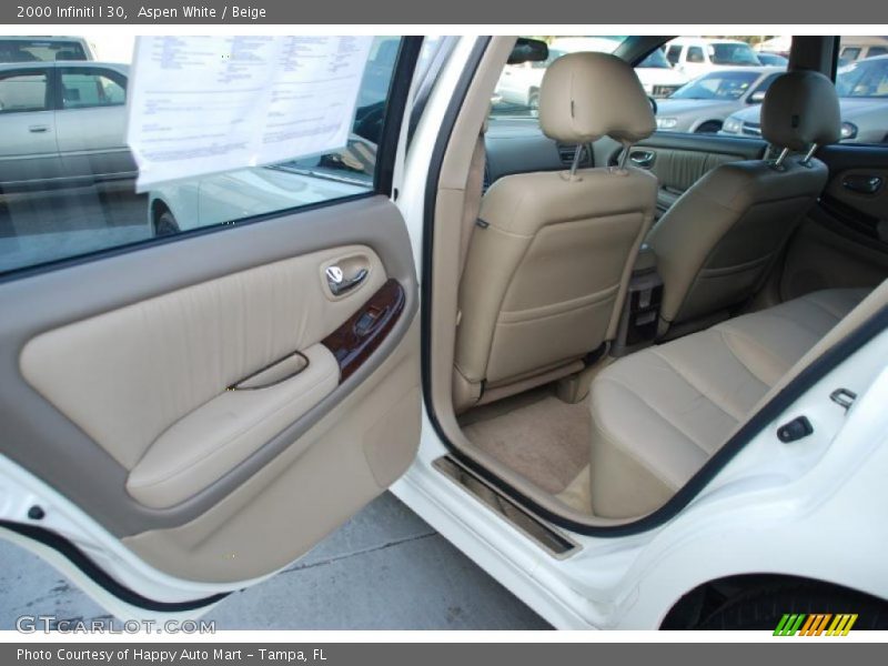 Aspen White / Beige 2000 Infiniti I 30
