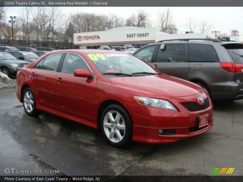 Barcelona Red Metallic / Charcoal 2009 Toyota Camry SE