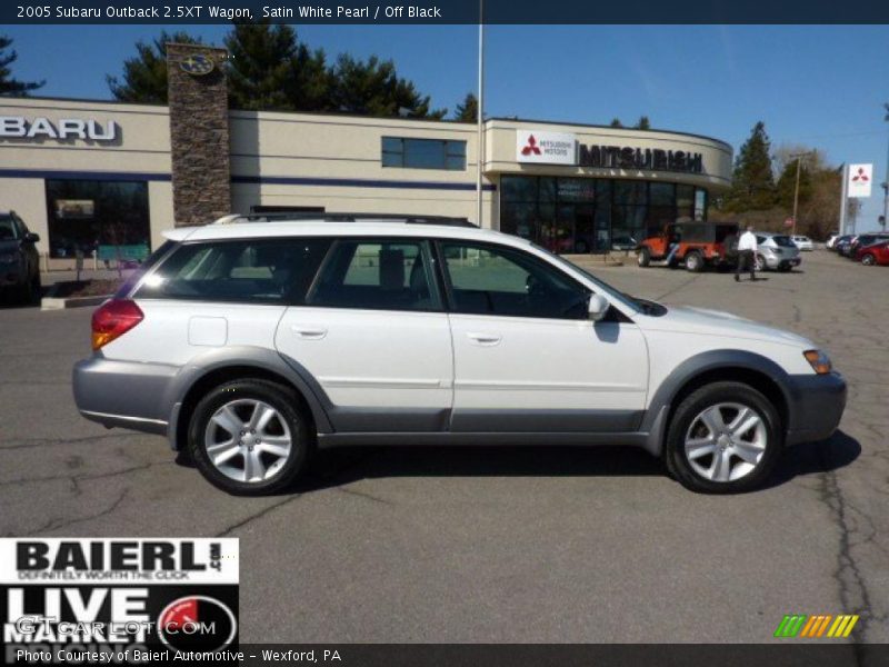 Satin White Pearl / Off Black 2005 Subaru Outback 2.5XT Wagon