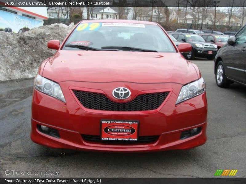Barcelona Red Metallic / Charcoal 2009 Toyota Camry SE