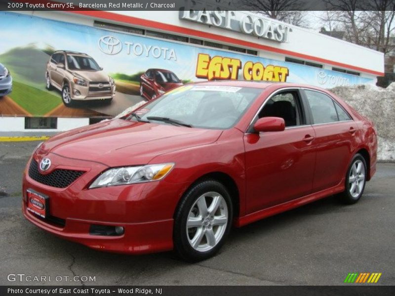 Barcelona Red Metallic / Charcoal 2009 Toyota Camry SE