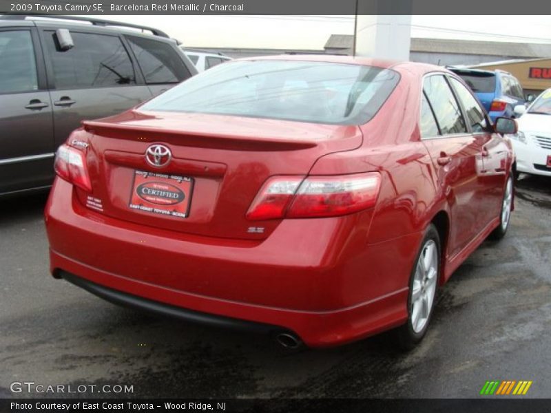 Barcelona Red Metallic / Charcoal 2009 Toyota Camry SE