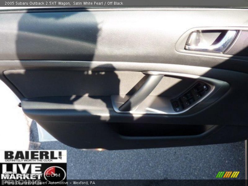 Satin White Pearl / Off Black 2005 Subaru Outback 2.5XT Wagon