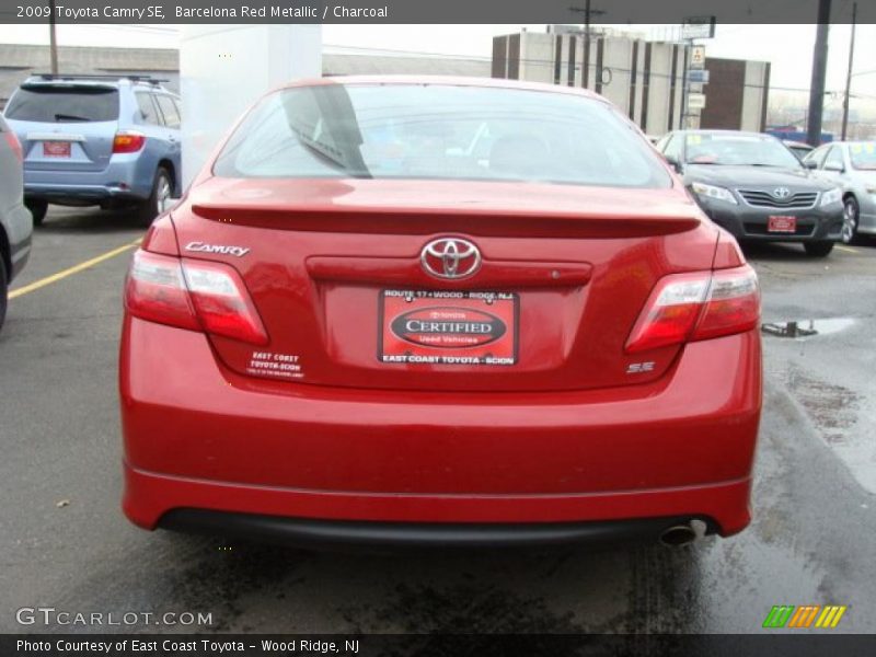 Barcelona Red Metallic / Charcoal 2009 Toyota Camry SE