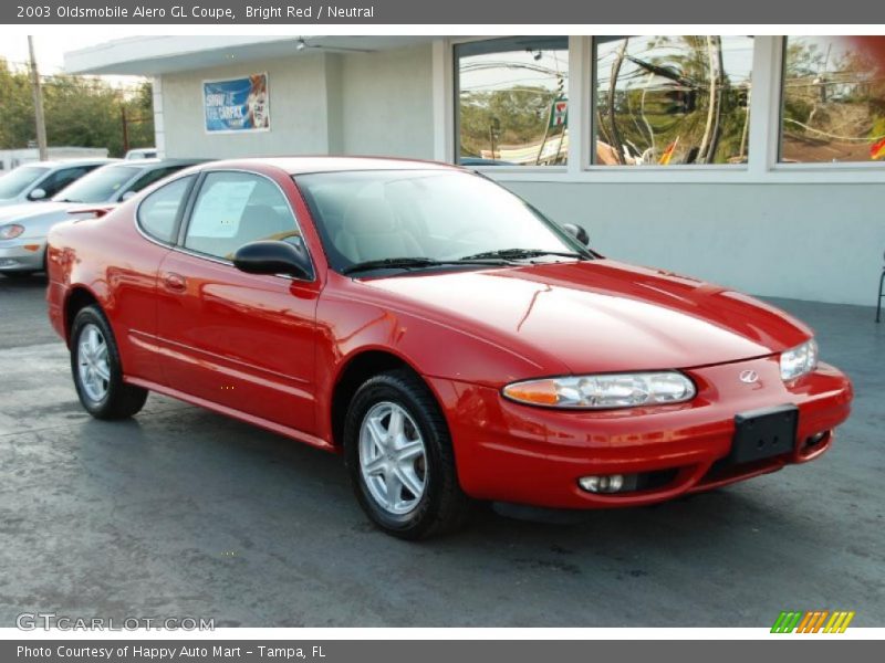 Bright Red / Neutral 2003 Oldsmobile Alero GL Coupe