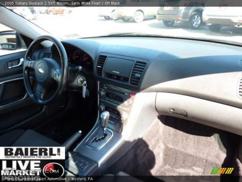 Satin White Pearl / Off Black 2005 Subaru Outback 2.5XT Wagon