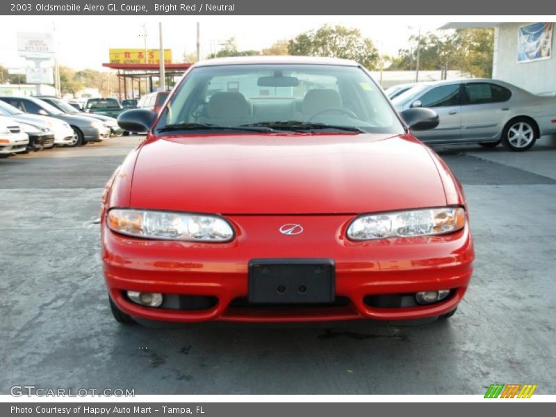 Bright Red / Neutral 2003 Oldsmobile Alero GL Coupe