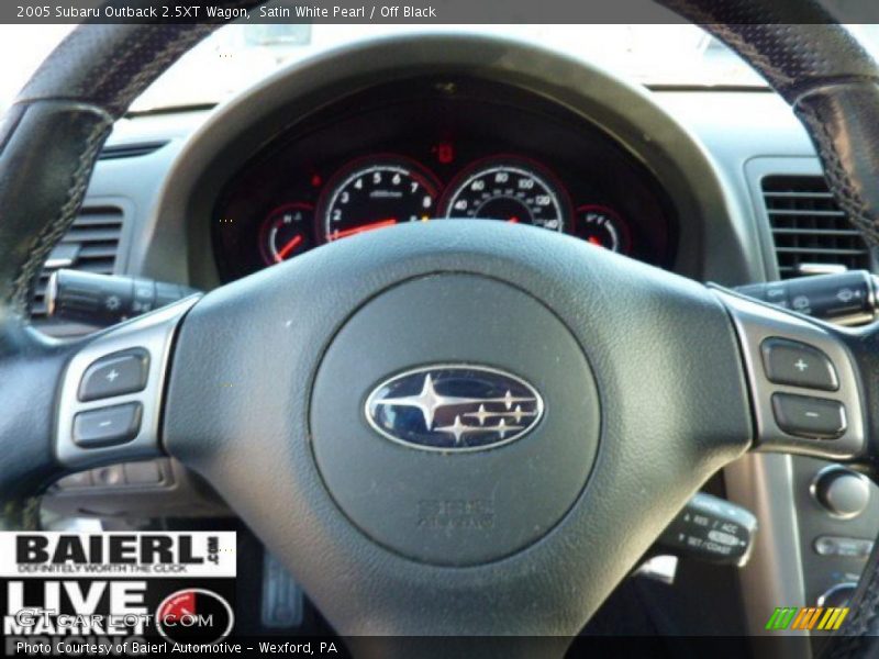 Satin White Pearl / Off Black 2005 Subaru Outback 2.5XT Wagon