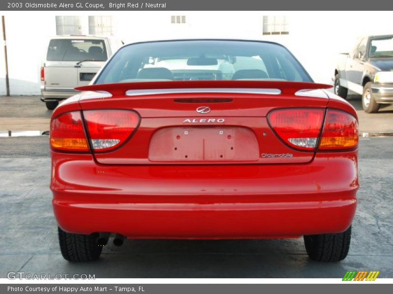 Bright Red / Neutral 2003 Oldsmobile Alero GL Coupe