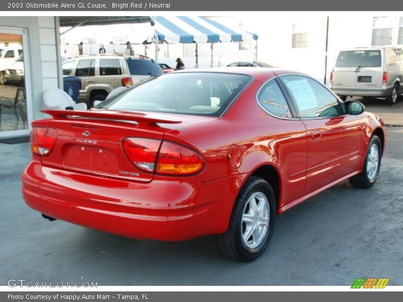 Bright Red / Neutral 2003 Oldsmobile Alero GL Coupe