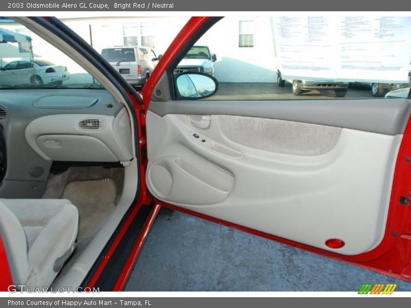 Bright Red / Neutral 2003 Oldsmobile Alero GL Coupe