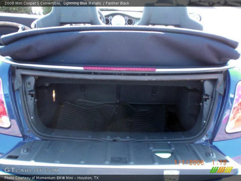 Lightning Blue Metallic / Panther Black 2008 Mini Cooper S Convertible
