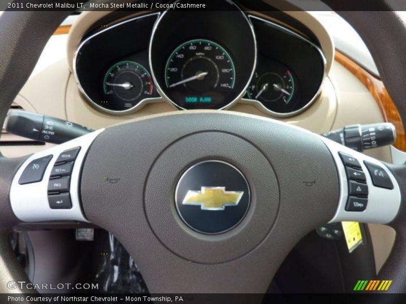 Mocha Steel Metallic / Cocoa/Cashmere 2011 Chevrolet Malibu LT