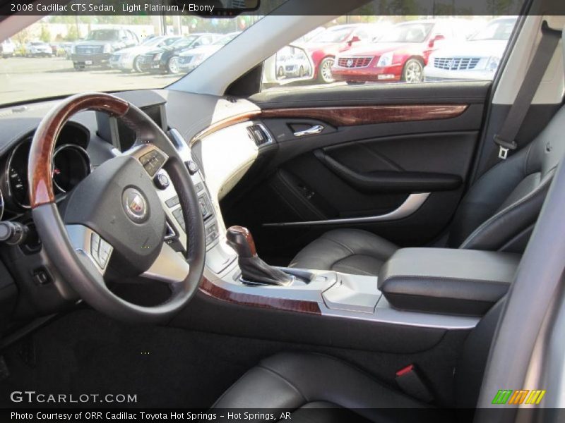 Light Platinum / Ebony 2008 Cadillac CTS Sedan