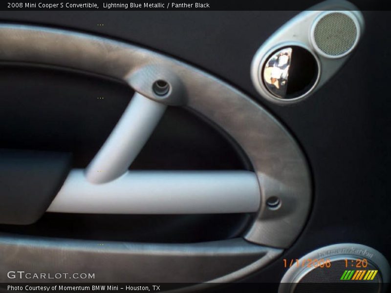 Lightning Blue Metallic / Panther Black 2008 Mini Cooper S Convertible