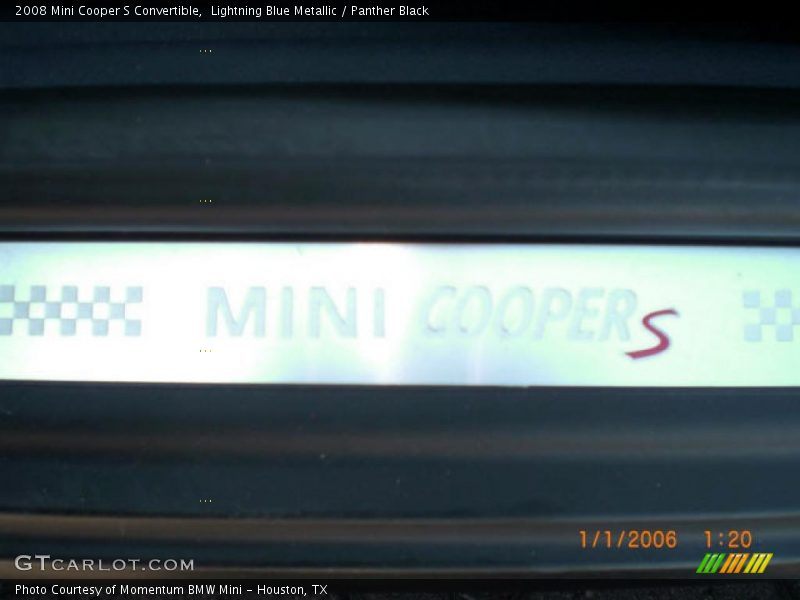 Lightning Blue Metallic / Panther Black 2008 Mini Cooper S Convertible