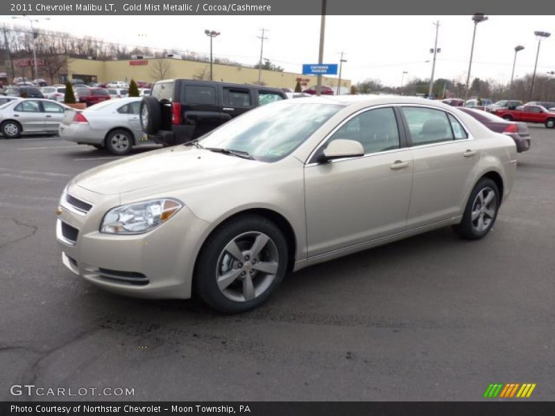 Gold Mist Metallic / Cocoa/Cashmere 2011 Chevrolet Malibu LT