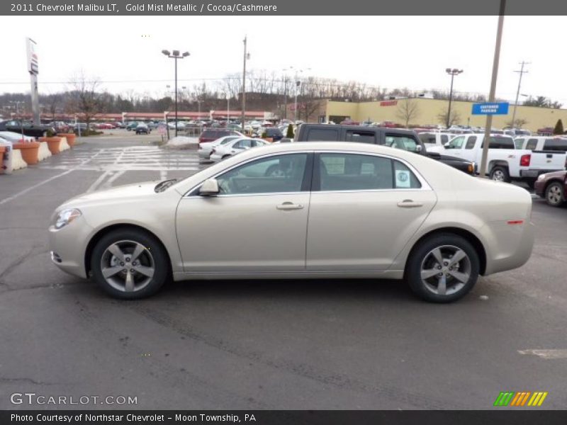Gold Mist Metallic / Cocoa/Cashmere 2011 Chevrolet Malibu LT
