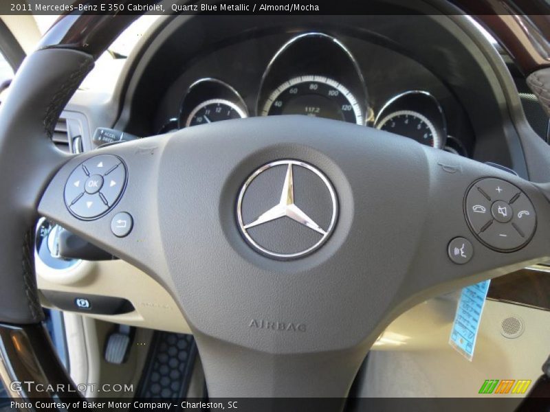 Quartz Blue Metallic / Almond/Mocha 2011 Mercedes-Benz E 350 Cabriolet