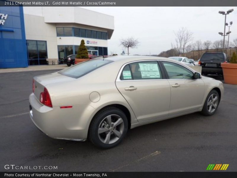 Gold Mist Metallic / Cocoa/Cashmere 2011 Chevrolet Malibu LT