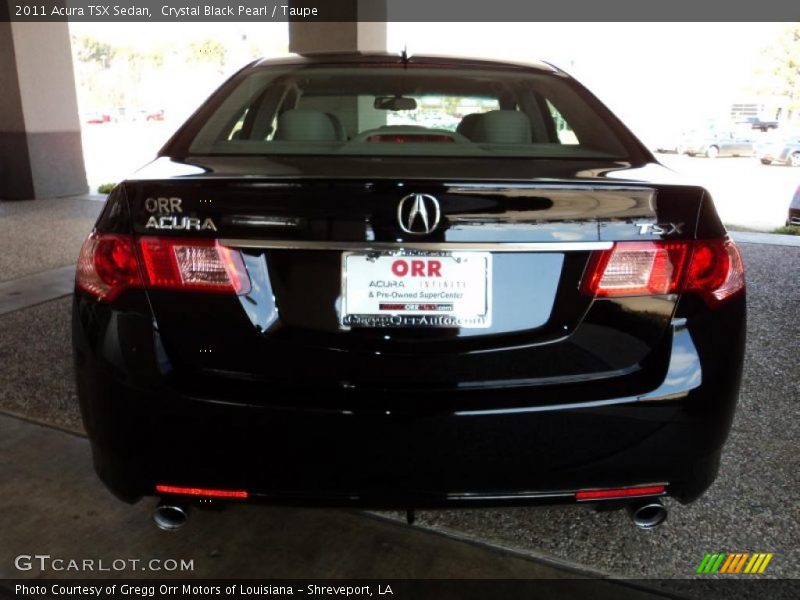 Crystal Black Pearl / Taupe 2011 Acura TSX Sedan