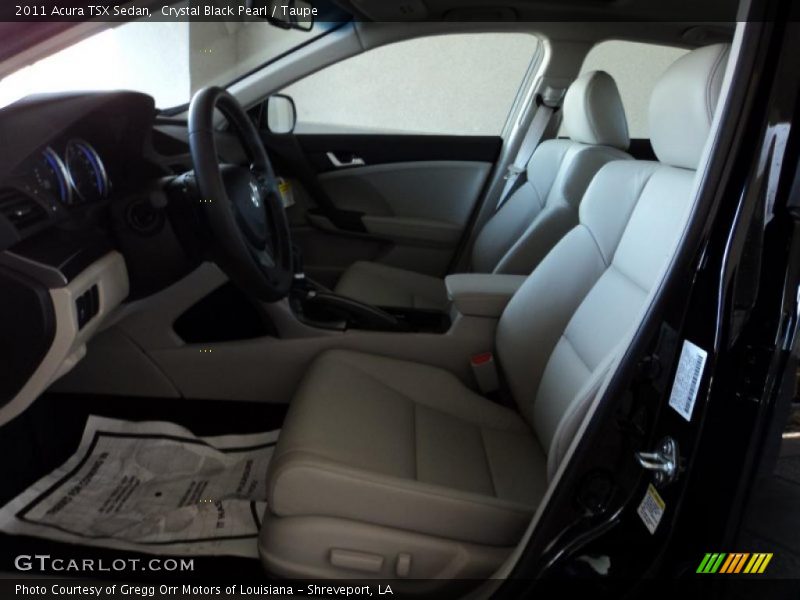 Crystal Black Pearl / Taupe 2011 Acura TSX Sedan