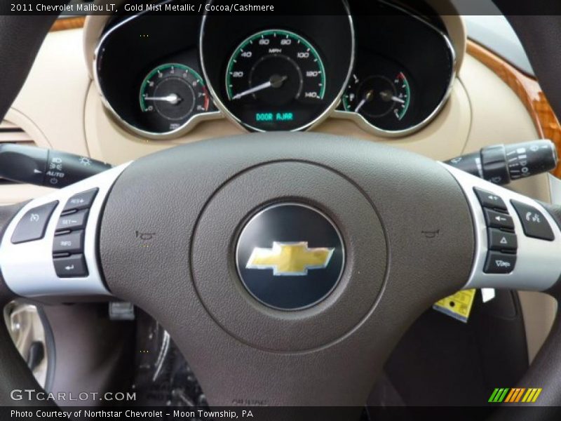 Gold Mist Metallic / Cocoa/Cashmere 2011 Chevrolet Malibu LT