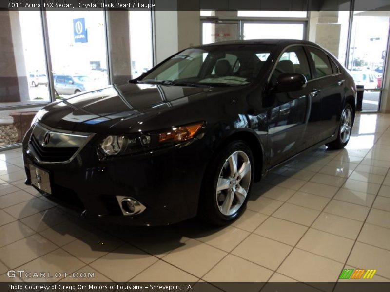 Crystal Black Pearl / Taupe 2011 Acura TSX Sedan