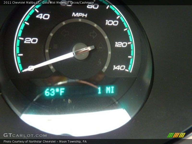 Gold Mist Metallic / Cocoa/Cashmere 2011 Chevrolet Malibu LT
