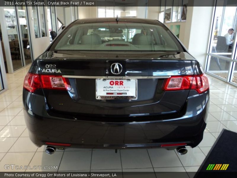 Crystal Black Pearl / Taupe 2011 Acura TSX Sedan