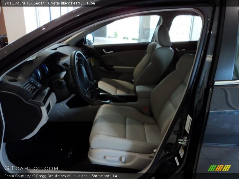Crystal Black Pearl / Taupe 2011 Acura TSX Sedan