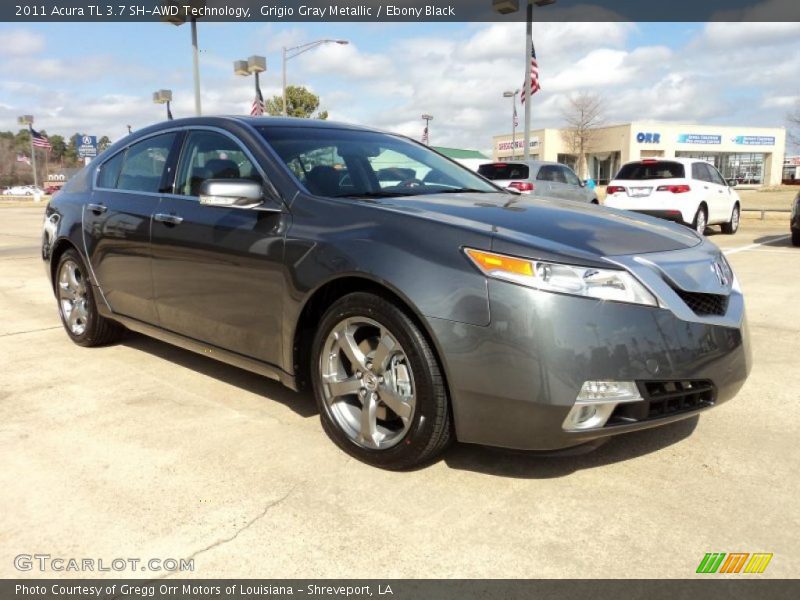 Grigio Gray Metallic / Ebony Black 2011 Acura TL 3.7 SH-AWD Technology