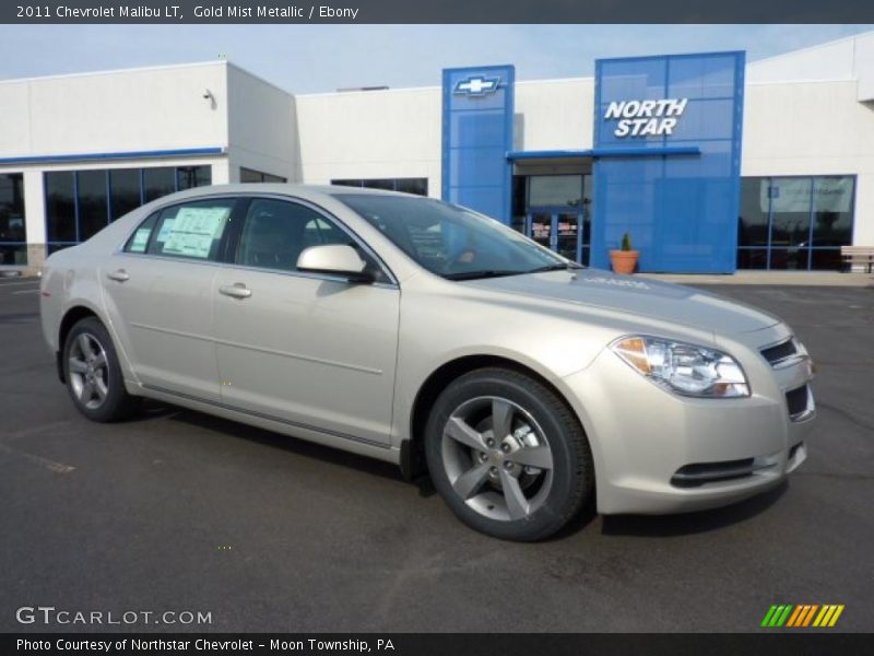 Gold Mist Metallic / Ebony 2011 Chevrolet Malibu LT