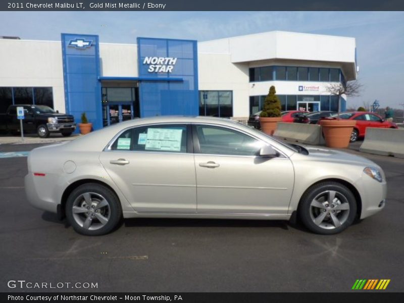 Gold Mist Metallic / Ebony 2011 Chevrolet Malibu LT