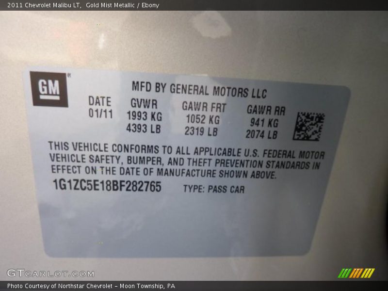 Gold Mist Metallic / Ebony 2011 Chevrolet Malibu LT