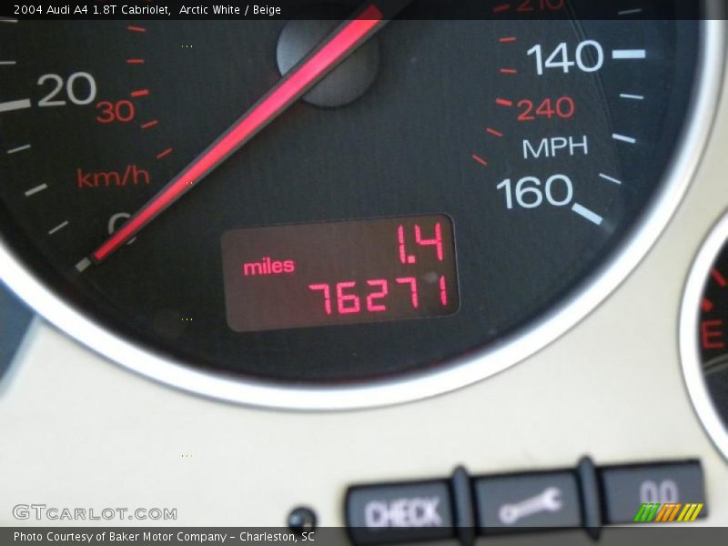 Arctic White / Beige 2004 Audi A4 1.8T Cabriolet
